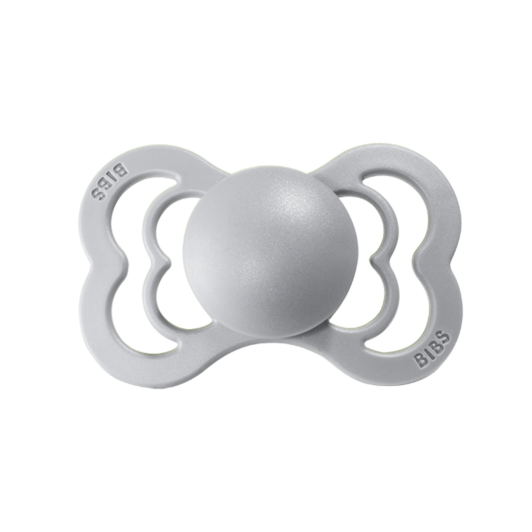 Grey Pacifier Pacifier BIBS Supreme 0-6m - Pale Grey - BULLE
